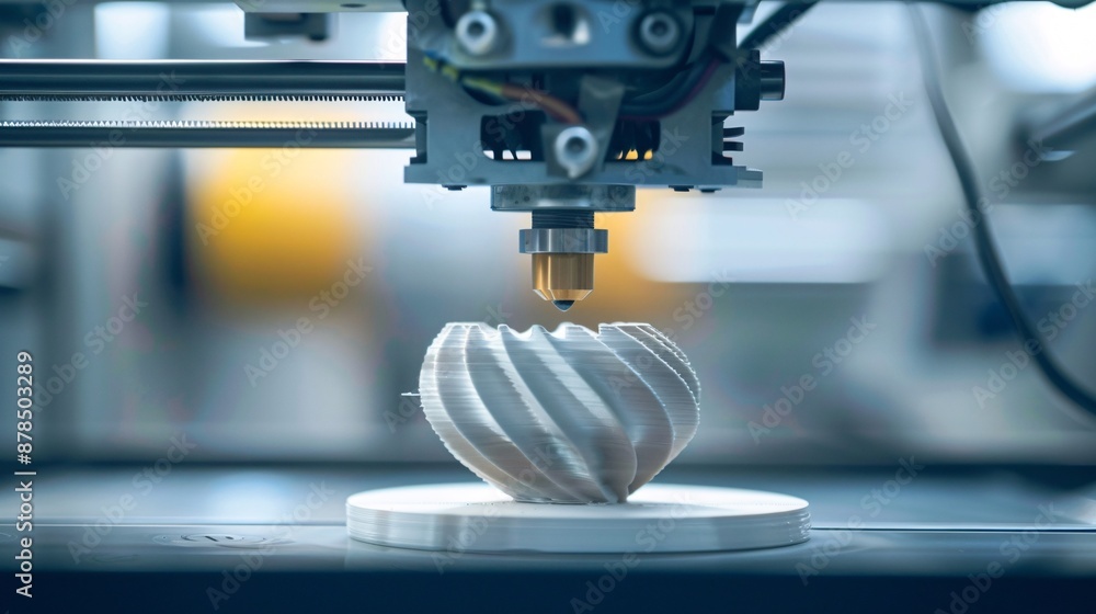 Creatimg Machine Innovative 3D Printing Machine in Action Creating Prototypes Stock ...