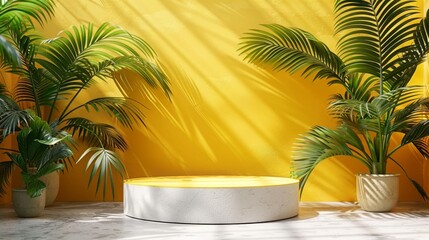 Poster - Tropical Minimalist Product Display Platform