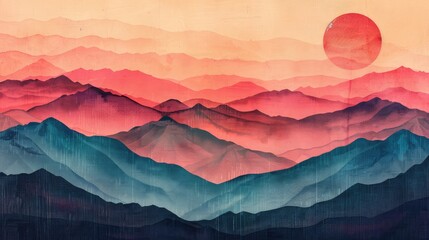 Poster - abstract watercolor background