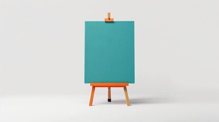 Sticker - easel with blank canvas