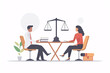 © Weerapat - Lawyer Advising Client Legal Services Illustration