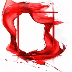 Poster - red paint splashes