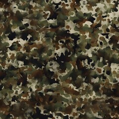 Sticker - 
modern army camouflage background forest green pattern