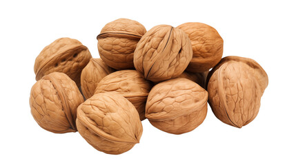 Poster - Delicious walnuts, isolated on transparent background.