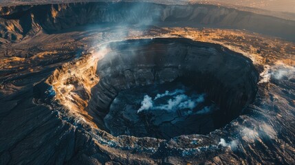 Wall Mural - giant volcanic crater