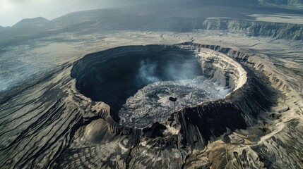 Wall Mural - giant volcanic crater