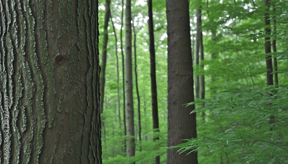 Image showcasing Nature-inspired Minimalist Wallpaper with Tree Branch Texture Stock ...
