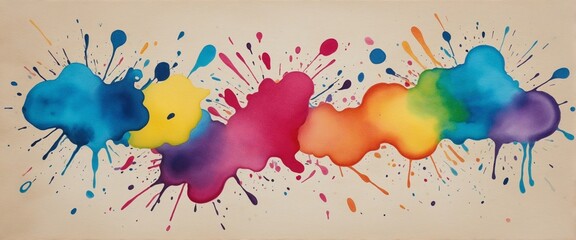 Wall Mural - Abstract Watercolor Splatter Illustration