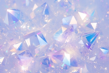 Wall Mural - background with shining precious crystals