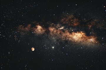 Wall Mural - a vast expanse of space filled with countless stars twinkling against the dark night sky, celestial 