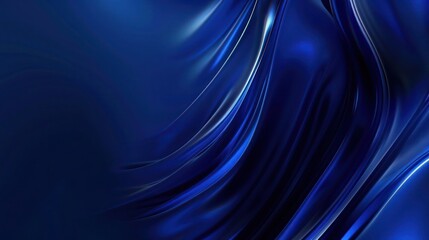 Abstract Background, smooth gradient blurs in deep sapphire blue blending seamlessly into midnight blue, evoking a serene and elegant visual experience with a touch of mystery.