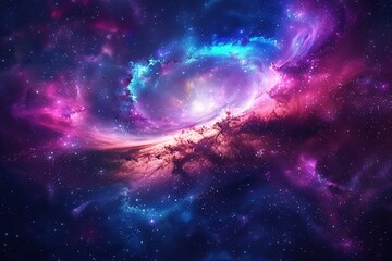 Wall Mural - Colorful Nebula in Outer Space