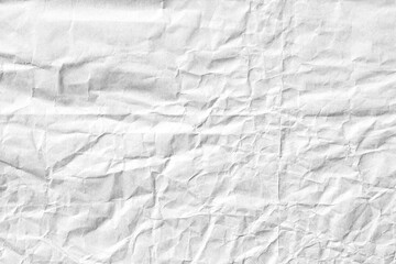 Wall Mural - Crumpled white paper background texture