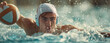 © Chanya2498 - A water polo player, arm extended,generative ai