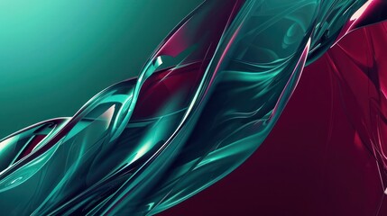 Abstract Background, an energetic mix of bright cyan and deep maroon with fluid forms and sharp contrasts, providing a visually striking and contemporary atmosphere.