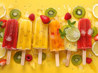 delicious looking popsicles, food photography