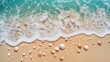© WETDREAM - A beach with a large wave crashing onto the shore