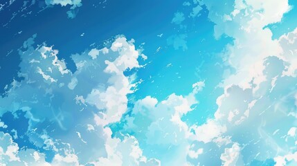 Wall Mural - Sky blue background