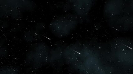 4k shooting stars overlay animation background
