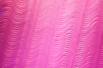 Wall Mural - Lip gloss pink fuchsia colored shimmering wave textured background