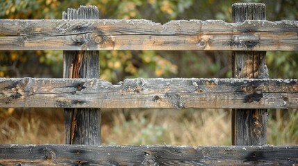 Wall Mural - Close up image of aged wooden fence backdrop