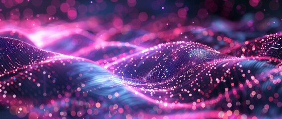 Wall Mural - in a vast web of communication, data streams and knowledge flows connect individuals and communities