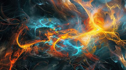 Wall Mural - Abstract ignites movement texture