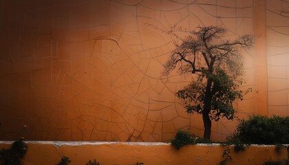 Wall Mural - orange grunge background