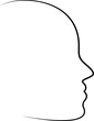 © Chathurika - outline of human head - Vector