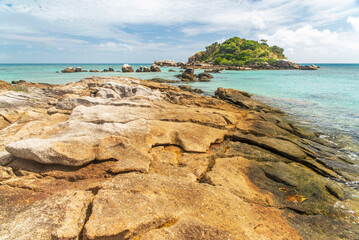 Osprey island located close to Lizard Island on Great Barrier Reef in Queensland, Australia. Osprey island is seabird nesting area