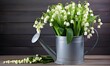 © MahmudulHassan - Lily of the valley bouquet in wooden background
