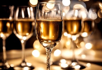 celebration glass wine champaign alcohol bubbly bubble cheer champagne glasses bokeh beverage