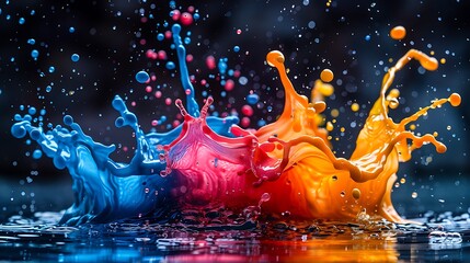 Wall Mural - Vibrant Splash of Color