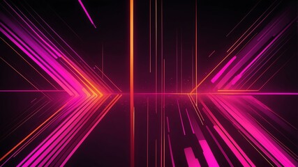 Wall Mural - abstract futuristic hot pink and neon orange vertical background