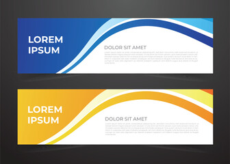 Wall Mural - abstract design banner background