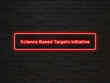 © m.s. - Science Based Targets initiative のネオン文字