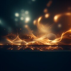 Poster - abstract background with glowing lights