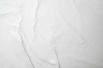 Poster - Image of crumpled white paper