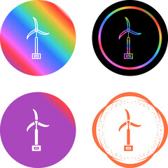 Sticker - Windmill Vector Icon