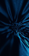 Wall Mural - abstract dark blue textured 3d space loop vertical background.