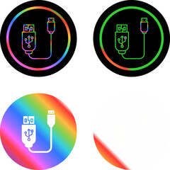 Poster - Usb Cable Vector Icon