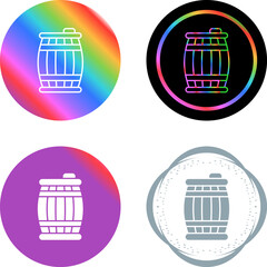 Sticker - Barrel Vector Icon