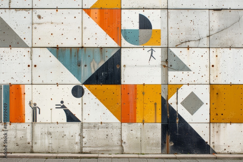 Abstract Builders Constructing Dreams: Abstract Wall-Building with Geometric Shapes and ...