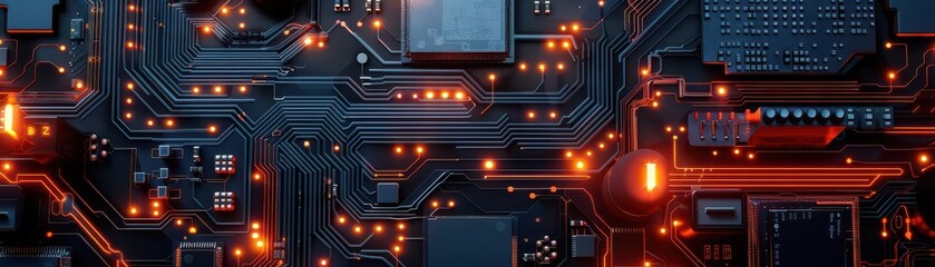 The core of computing technology, a processor integrated within a complex circuit system, driving the digital world