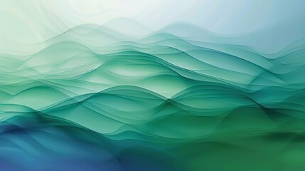 Wall Mural - an abstract gradient background transitioning from blue to green creates a soothing and dynamic visu