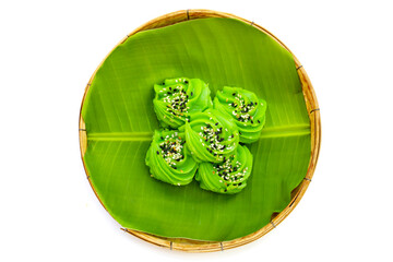 Canvas Print - Pandanus pudding top with sesame