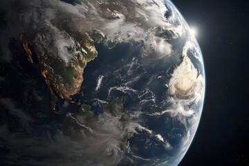 Canvas Print - earth in space,genarative ai
