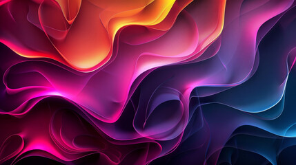 Wall Mural - A colorful, swirling background with a blue line in the middle