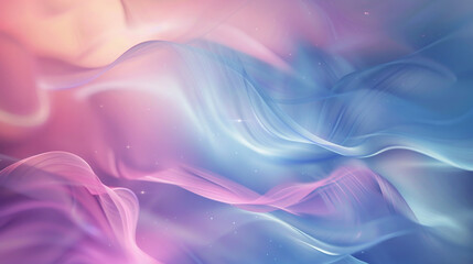 Wall Mural - A colorful, flowing background with a pink and blue hue