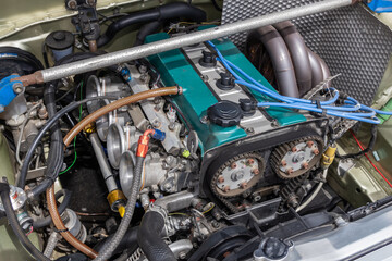 Wall Mural - エンジンルーム　engine compartment of a old vehicle